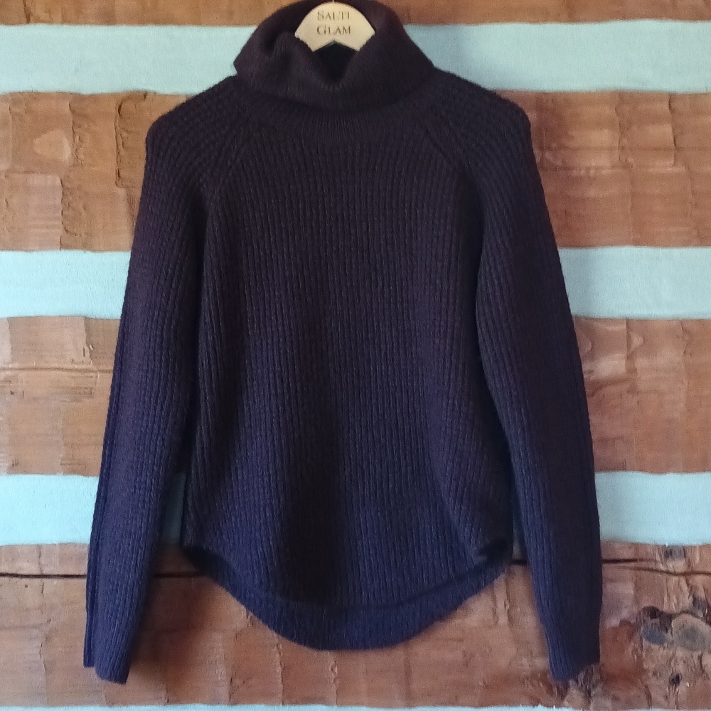 Kuhl Purple Sienna Cowl Neck Sweater Small